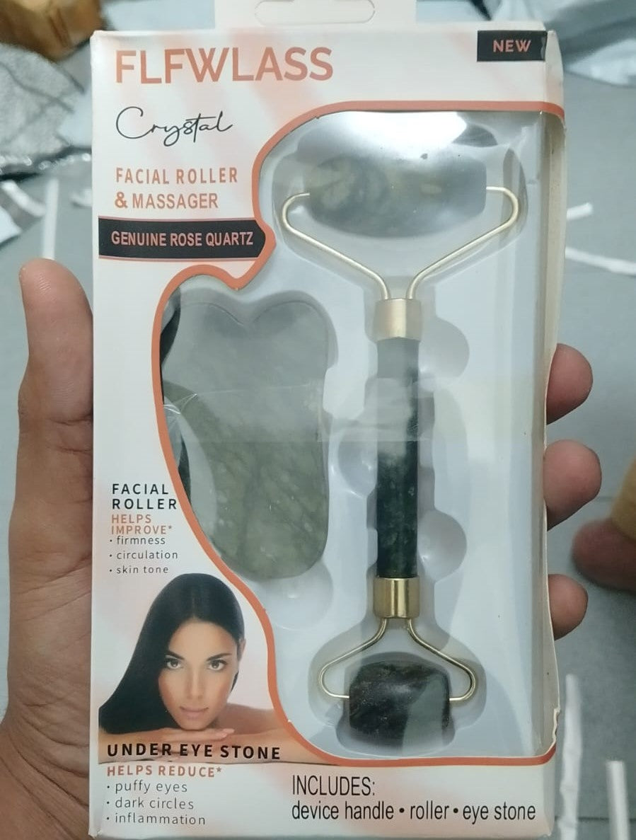 Premium Jade Roller & Gua Sha Facial Massage Set | Natural Skin Care Beauty Tool