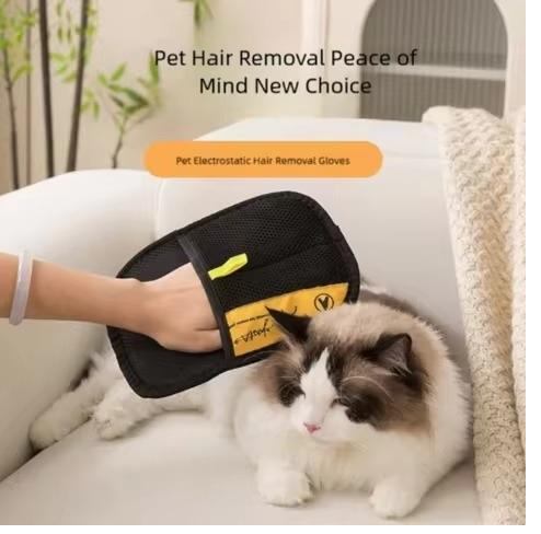 Reusable Pet Hair Removal Glove for Cats & Dogs