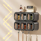 Wall Mounted Seasoning Box Condiment Containers Space Saving Storage Durable Transparent Kitchen Organizer