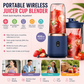 Hexa Blade Juicer Rechargeable Mini Automatic Electric Juicer 2in1