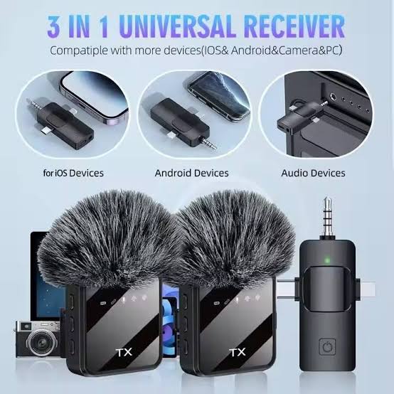 F11 Double MIC ANC + ECHO Mode with Wind Muff Cover. (TypeC + iPhone + Android)